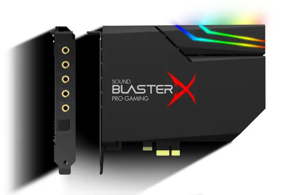 Звукова карта Creative Sound Blaster X AE-5, 7.1, DAC + RGB AURORA LIGHTING - CREAT-SND-X-AE5PLUS