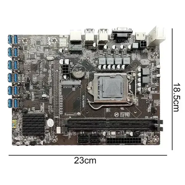 Mining Motherboard BTC B250C + 4GB RAM DDR4 2666Mhz + CPU G3900 & 12xPCI Express