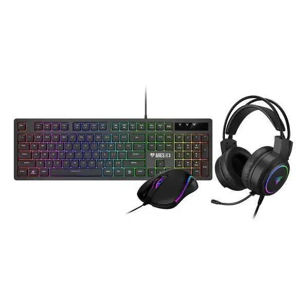 Gamdias геймърски комплект COMBO POSEIDON E2 3-in-1 Combo + Mouse + Headphones - GAMDIAS-POSEIDON- E2