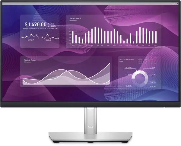 Dell  21.5" Wide LED AG IPS Panel, 5ms, 1000:1, 250 cd/m2, FHD 1920x1080, 99% Srgb, HDMI, DP, USB-C, USB 3.2 Gen - P2223HC