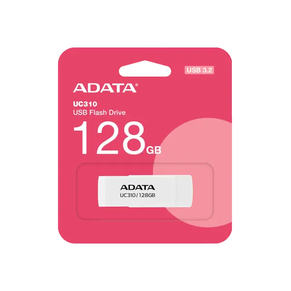 ADATA USB3.2 128GB PLASTIC - UC310-128G-RWH