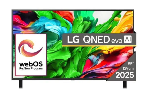 LG  55" 4K QNED HDR Smart TV, 3840x2160, 120Hz Native (VRR 144Hz), DVB-T2/C/S2, Alpha 8 AI Processor - 55QNED85A3C