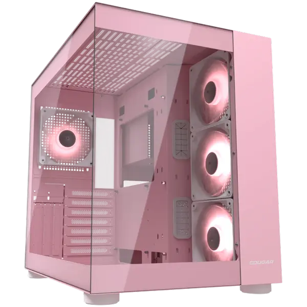 COUGAR FV150 RGB PC Case, Mid tower, Pink - CGR-5KA1P-RGB