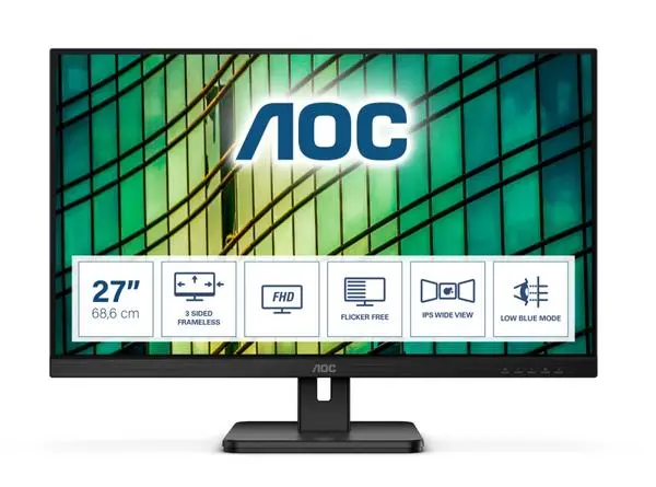 AOC 27E2QAE: Изключително изживяване при работа и забавление