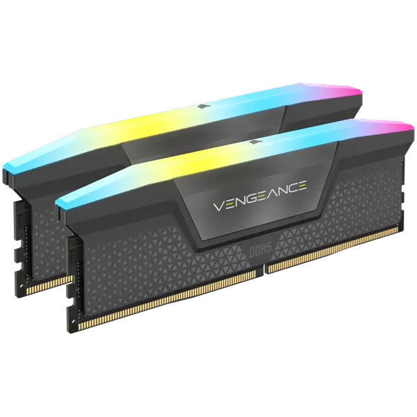 CORSAIR VENGEANCE RGB DDR5 32GB (2x16GB) DDR5 6000 CL36-44-44-96 1.4V AMD EXPO Memory - Grey,  0840006679653 - CMH32GX5M2E6000Z36