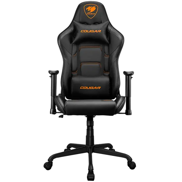COUGAR Armor Elite Black Gaming Chair, Adjustable Design, Breathable PVC Leather - CG3MELIBLB0001