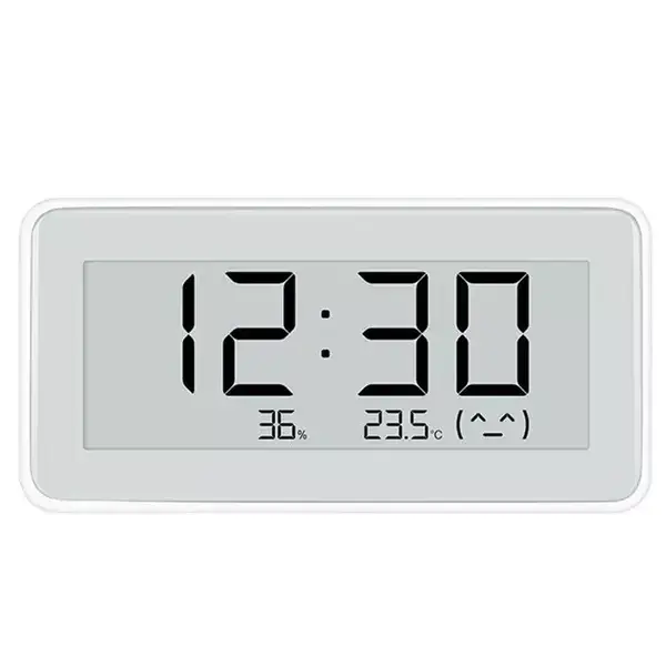 Часовник Xiaomi Temperature and Humidity Monitor Clock, сензор за температура и влажност, бял, BHR5435GL