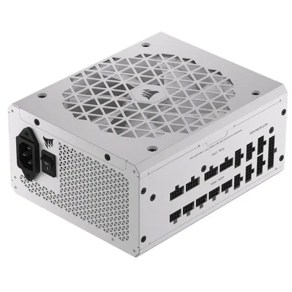 Захранване Corsair RM1200x Shift White(Нарушена опаковка), 1200W, Active PFC, 80 Plus Gold, 140mm вентилатор