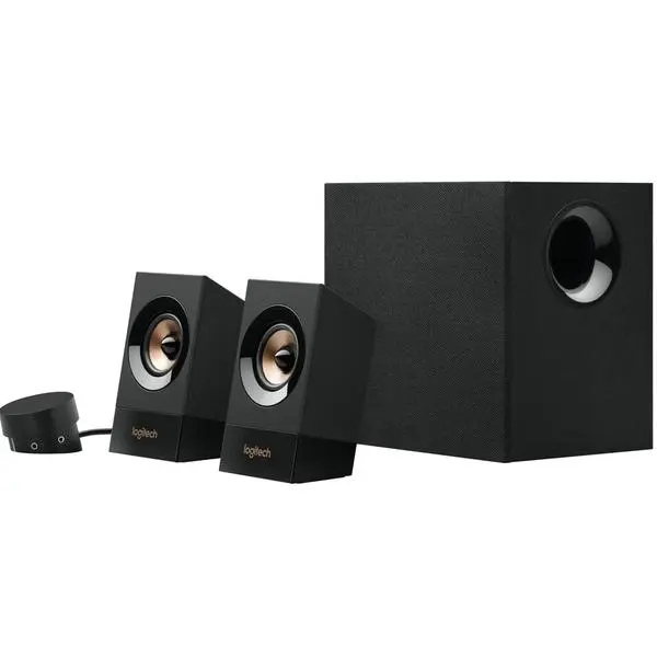 Тонколони Logitech Z533, 2.1, 60W RMS, 3.5mm жак, черни, дистанционно