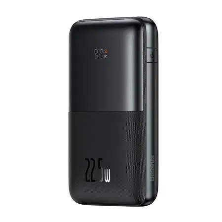 Външна батерия Baseus Bipow Pro 20000mAh 22.5W + кабел USB-A към USB-C 3A 0.3м PPBD040301 - черен