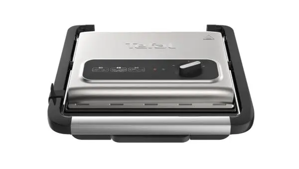 Tefal GC242D38,Electric Inicio Grill , 2000 W, Thermostat 3 levels, Non-stick coating, Inox / Black - GC242D38