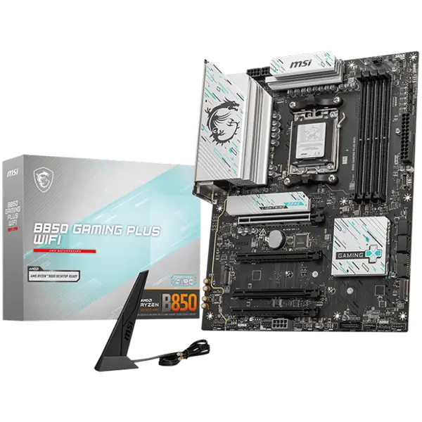 MSI B850 GAMING PLUS WIFI, ATX, Socket AM5, 4x DDR5 Dual Channel DDR5 up to 8200(OC)MHz - B850_GAMING_PLUS_WIFI