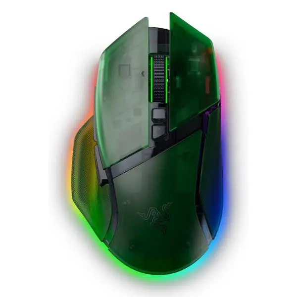 Razer Basilisk V3 Pro 35K Phantom Green Edition, Gaming mouse, Ergonomic Wireless Gaming Mouse - RZ01-05240300-R3G1