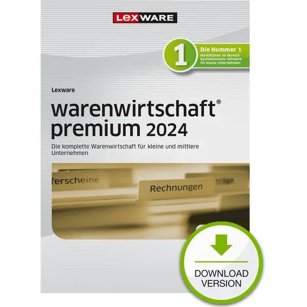 Lexware Warenwirtschaft Premium 2024 - 1 Devise, ABO - ESD -DownloadESD -  (К)  - 02023-2031 (8 дни доставкa)