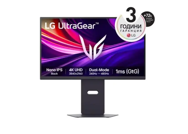 LG 27GS85Q-B, 27", UltraGear QHD Nano IPS, 1ms, AG, UHD 4K (3840x2160), Dual-Mode (4K 240Hz ? FHD 480Hz) - 27G850A-B