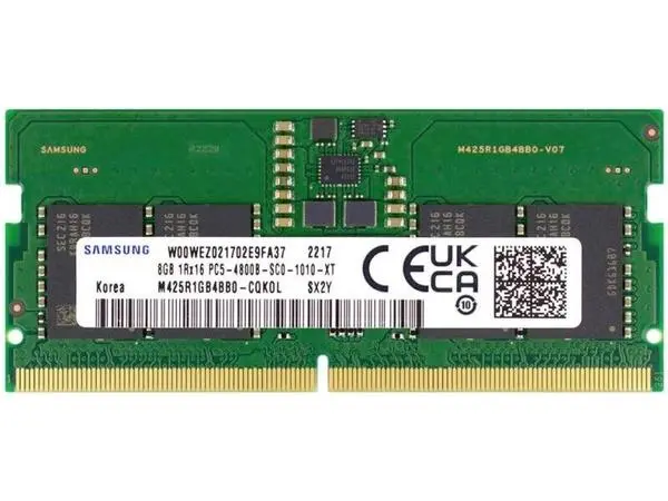 Samsung DDR5 SODIMM RAMs 8GB 4800MHz Laptop Memory DDR5 8GB 1RX16 PC5-4800B-SC0-1010-XT