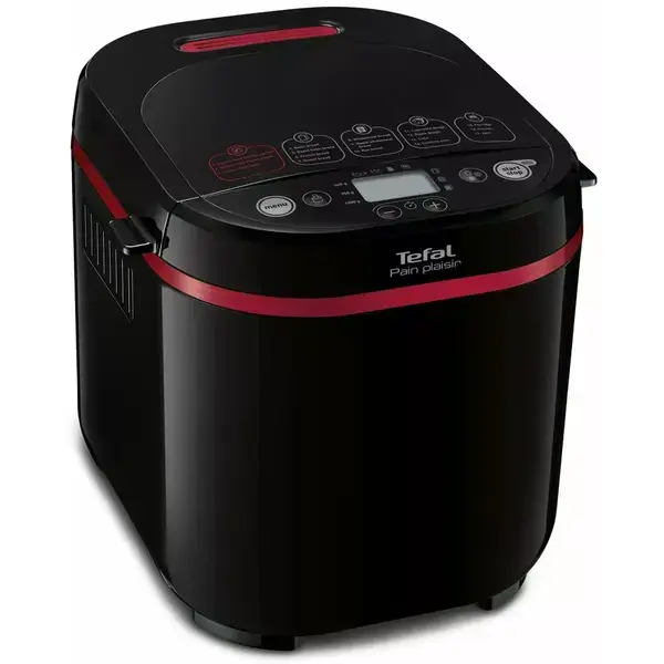 Хлебопекарна Tefal Pain Plaisir (PF220838), 650W, 17 програми, вместимост до 1000g, LCD дисплей, черна