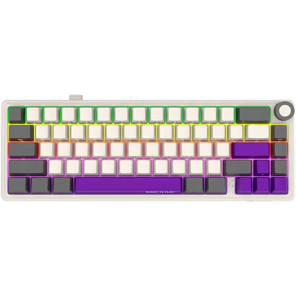 LORGAR KBP70MW, Wireless 65% Mechanical Gaming Keyboard Pro, Beige, EN layout - LRG-KBP70MW-RT-US