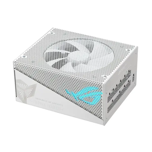Захранване ASUS ROG Strix 1000W 80+ Gold Aura White Edition, ATX 3.0, PCIe 5.0 Ready - 90YE00P5-B0NA00