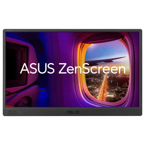 ASUS ZenScreen MB169CK Portable USB Monitor- 16 inch (15.6 inch viewable), Full HD, IPS, dual USB Type-C, mini-HDMI, Flicker Free, Blue Light Filter, Anti-glare surface, 360° kickstand, 90LM0AZ3-B01171