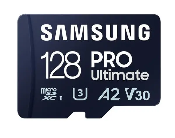 Samsung 128GB micro SD Card PRO Ultimate with Adapter , UHS-I, Read 200MB/s - Write 130MB/s, U3, V30, A2 - MB-MY128SA/WW