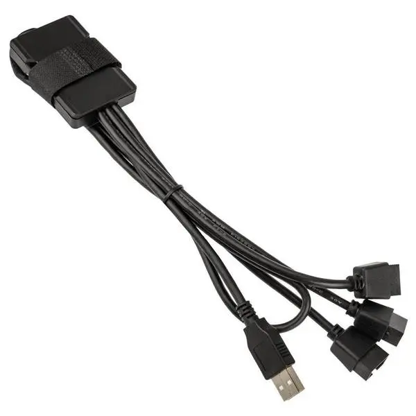 USB Хъб Lian Li PW-U2TPAB USB 2.0 1-към-3 Hub - Черно - LL-AC-ZUUS-690
