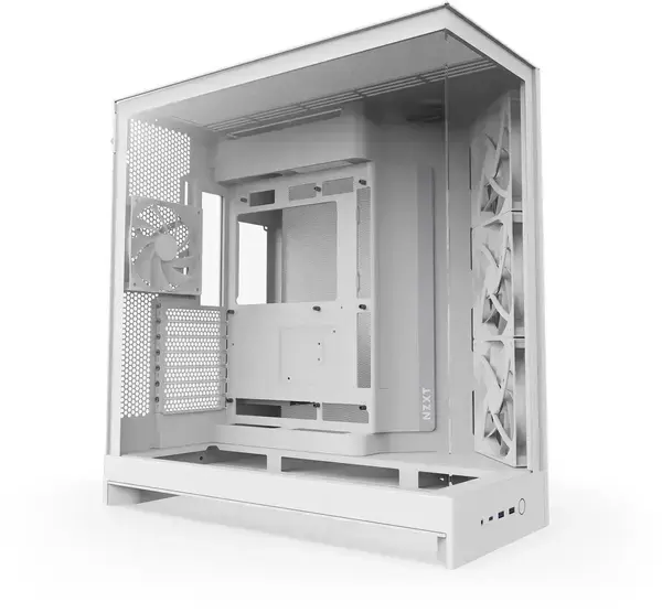 Кутия NZXT H9 Flow Dual-Chamber - White - NZXT-CASE-H92FW-01