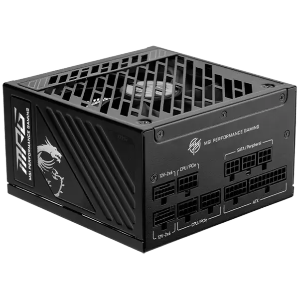 Захранване MSI MPG A1250GS PCIE5 1250W, 80 PLUS Gold, Dual PCIe 5.1 Cables - MPG_A1250GS_PCIE5