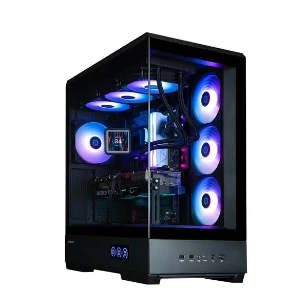 Zalman Zalman кутия Case ATX P50 DS Black Digital Display, Addressable RGB - ZM-P50-DS-BK