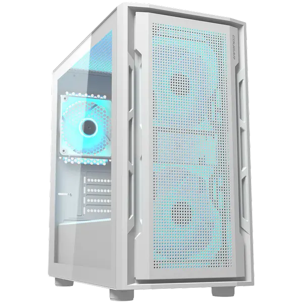 COUGAR UNIFACE MINI RGB, PC Case, Mini Tower, White - CGR-55C9W-RGB