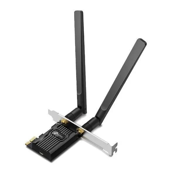 Безжичен адаптер TP-LINK Archer TX20E, PCIe, 1800Mbps, Wireless AX, 2.4GHz /5GHz, BT 5.2, 2x външни антени - TX20E
