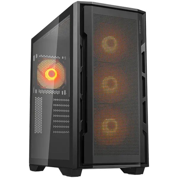 COUGAR UNIFACE RGB PC Case, Mid Tower, Black - CGR-5C78B-RGB