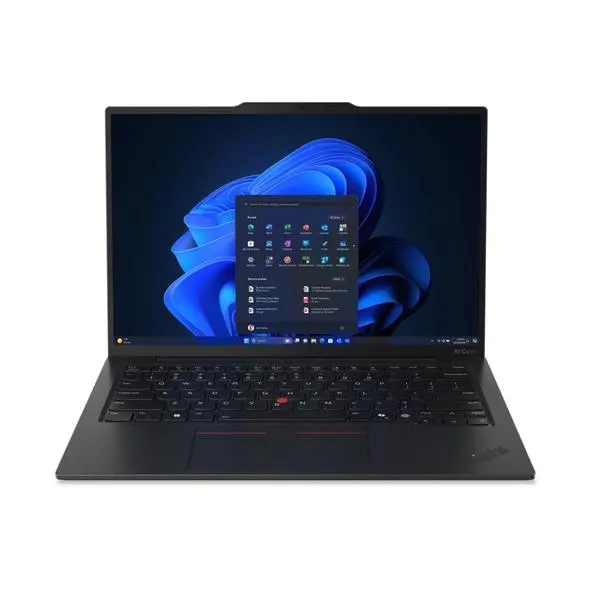 Лаптоп Lenovo ThinkPad X1 Carbon Gen 13 Aura Edition (21NS004MBM), осемядрен Intel Core Ultra 7 258V 2.2/4.8 GHz, 14" (35.56cm) 2.8K OLED 120Hz Anti-Glare Display, (HDMI), 32GB LPDDR5X, 1TB SSD NVMe, 2x Thunderbolt 4, Windows 11 Pro