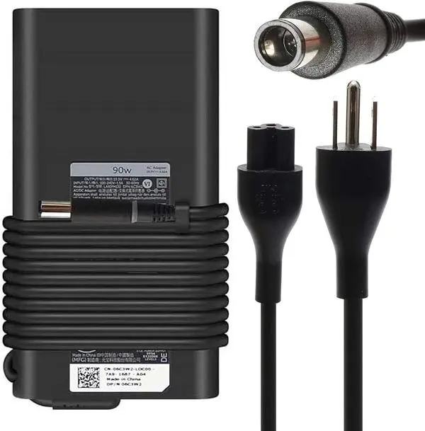 Dell 90W AC Power Adapter 3prong YY20N 19.5V 4.62A 4.0x1.7mm (Оригинален)