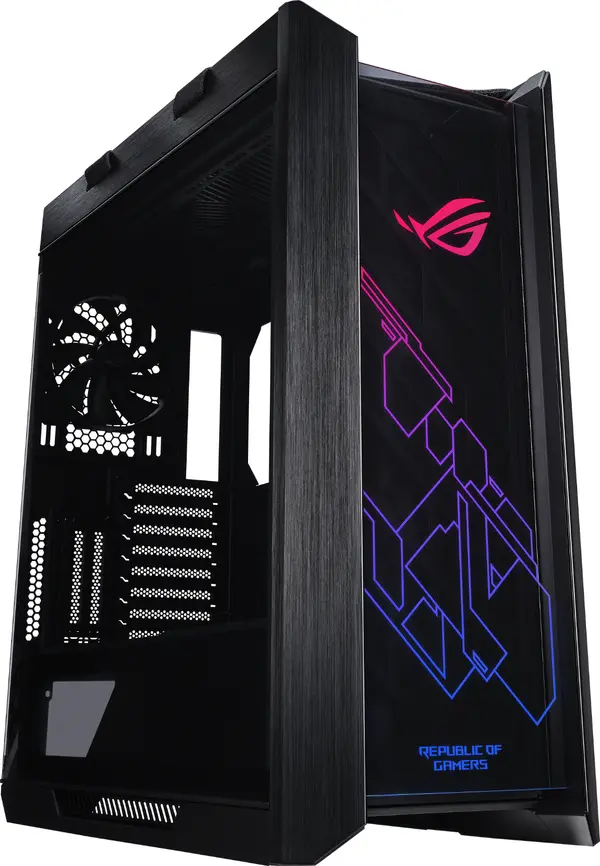 Кутия ASUS ROG Strix Helios, ATX/EATX, Mid-Tower, Aura Sync ARGB - ASUS-CASE-ROG-HELIOS-BK