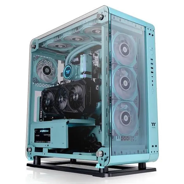 Кутия Thermaltake Core P6 TG Torquoise CEB Mid Tower - THER-CASE-1V2-00MBWN