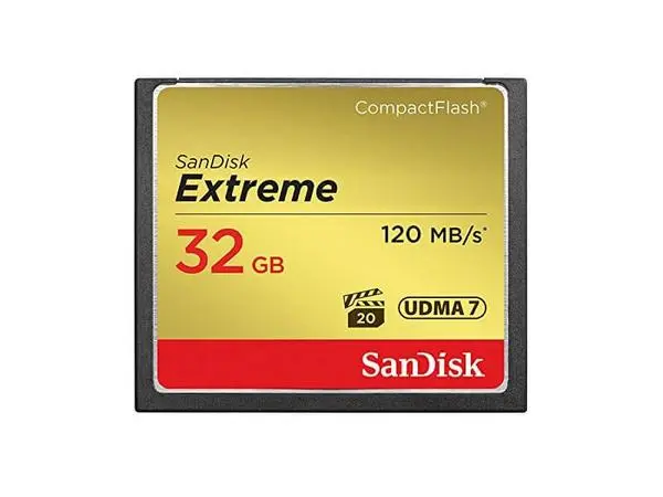 SANDISK Extreme® CompactFlash® Memory Card 32Gb, SD-CFXSB-032G-G46