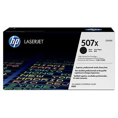 HP 507X Black LaserJet Toner Cartridge - CE400X