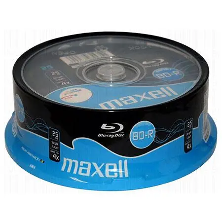 Maxell PRINTABLE BD-R 4X Blu-ray Disc 25GB 25pcs ML-DB-BDR25-25PRINT