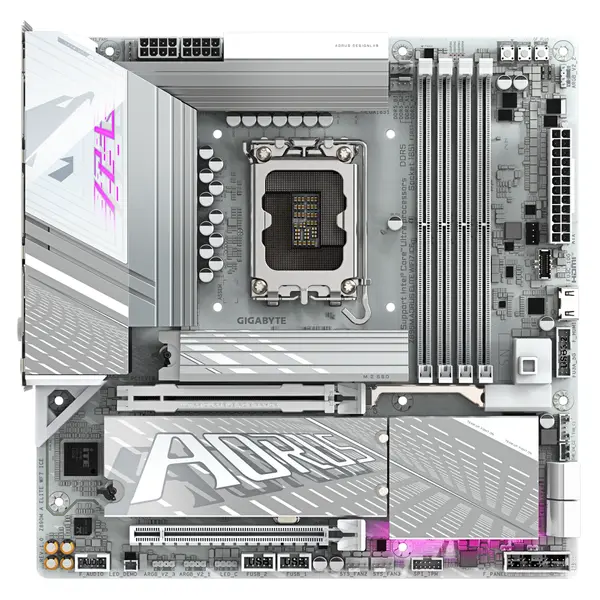 GIGABYTE Z890M AORUS ELITE WIFI 7 ICE, LGA 1851 - Z890M A ELITE WF7 ICE