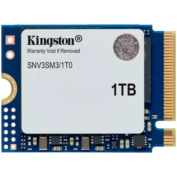 Kingston 1TB NV3 SSD M.2 2230 PCIe 4.0 NVMe, Read: 6,000/ Write: 4,000MB/s - (1005) - SNV3SM3/1T0