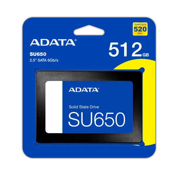 ADATA SSD 512GB INT SATA3 2.5 - ASU650SS-512GT-R