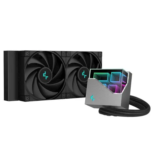 DeepCool Водно охлаждане Water Cooling LT520 Addressable RGB, Infinity mirror design LGA1700/AM5 - R-LT520-BKAMNF-G-1