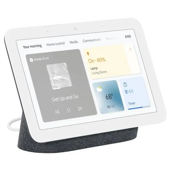 Смарт тонколона Google Nest Hub 2nd gen, Сензорен екран, Гласов асистент, Тъмно сива - GOOGLE-NEST-HUB2-DG