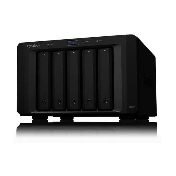 Разширителен блок Synology Expansion Unit DX517, 5x bay 2.5"/3.5" SATA HDD/SSD, 1x eSATA, съвместим с DS1817+/DS1517+/DS918+/DS718+/DS1817/DS1517/NVR1218