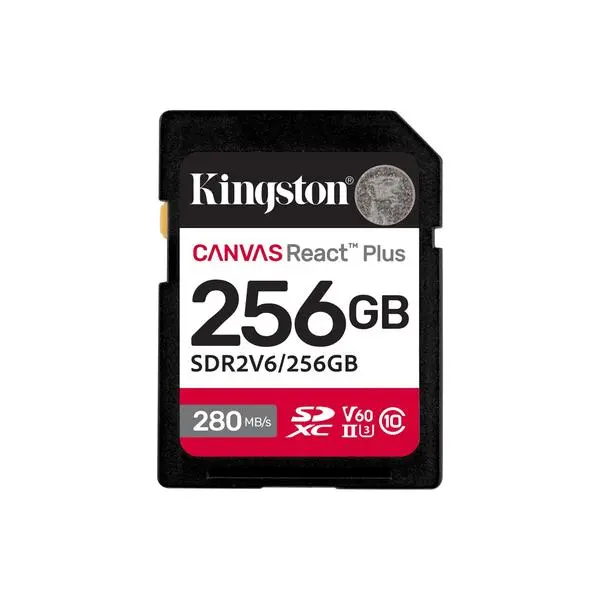 Kingston Canvas React Plus V60 UHS-II 256GB, KIN-SDR2V6-256GB