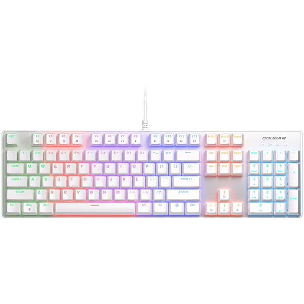 COUGAR ULTIMUS EX Gaming Keyboard, White - CGR-WM1MW-ULE