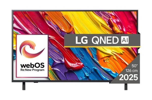 LG  50" 4K QNED HDR Smart TV, 3840x2160, DVB-T2/C/S2, Alpha 7 AI Processor, HDR10 / HLG, webOS 25 ThinQ - 50QNED82A3B