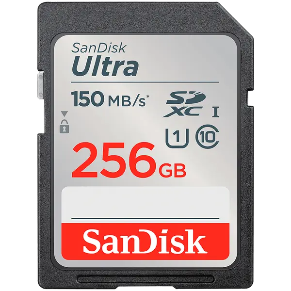 SanDisk Ultra 256GB SDXC Memory Card 150MB/s, EAN: 619659200237 - SDSDUNC-256G-GN6IN