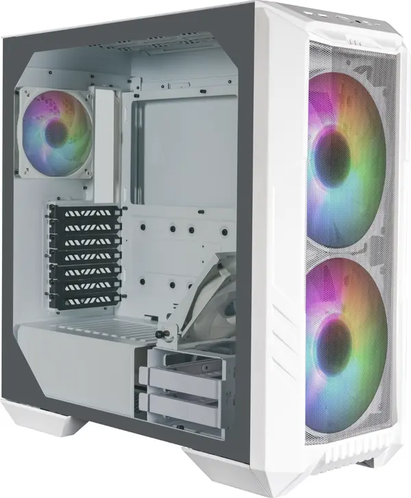 Кутия Cooler Master HAF 500 - Бяла - CM-CASE-H500-WGNN-S00